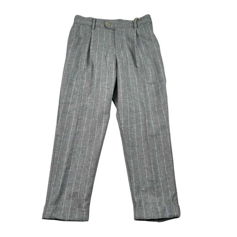 Eleventy Pantalone tinta unita con Girovita Regolabile Grigio per Bambino
