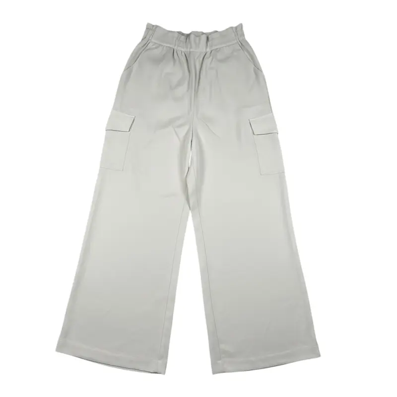 Eleventy Pantalone tinta unita Modello Palazzo Beige per Bambina