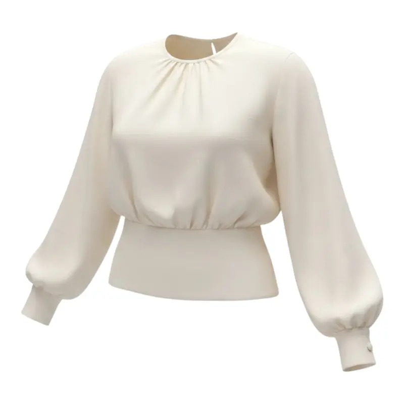 Elisabetta Franchi Camicia tinta unita Cipria per Bambina