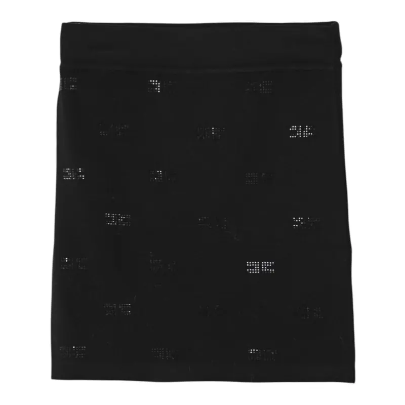Elisabetta Franchi Gonna tinta unita con Brillantini Nero per Bambina