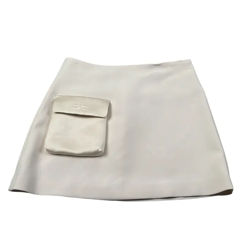 Elisabetta Franchi Gonna tinta unita con Tascone Panna per Bambina