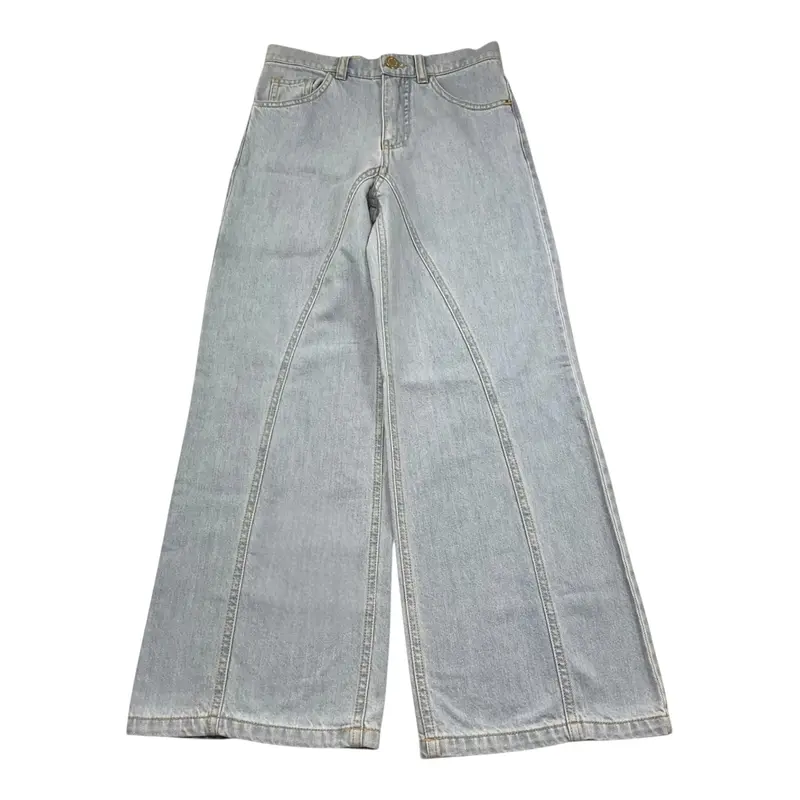 Elisabetta Franchi Jeans tinta unita Azzurro per Bambina