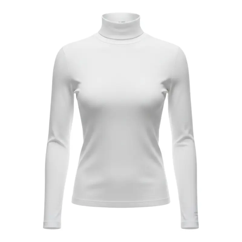 Elisabetta Franchi Maglia tinta unita Mezzo Collo Panna per Bambina