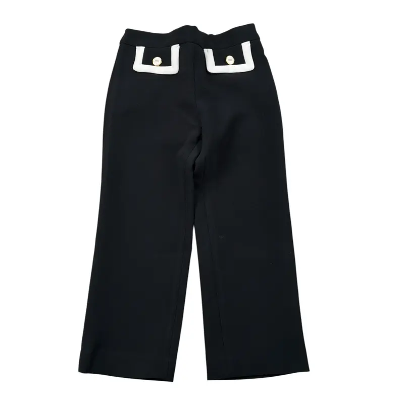Elisabetta Franchi Pantalone tinta unita con Tasche Nero per Neonata
