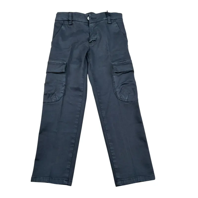 Emanuel Pris Pantalone tinta unita con Girovita Regolabile Blu per Bambino
