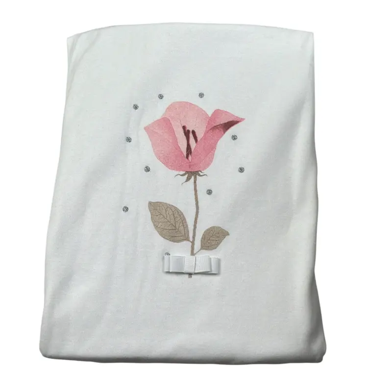 Emc Coperta tinta unita con Stampa Panna per Neonata