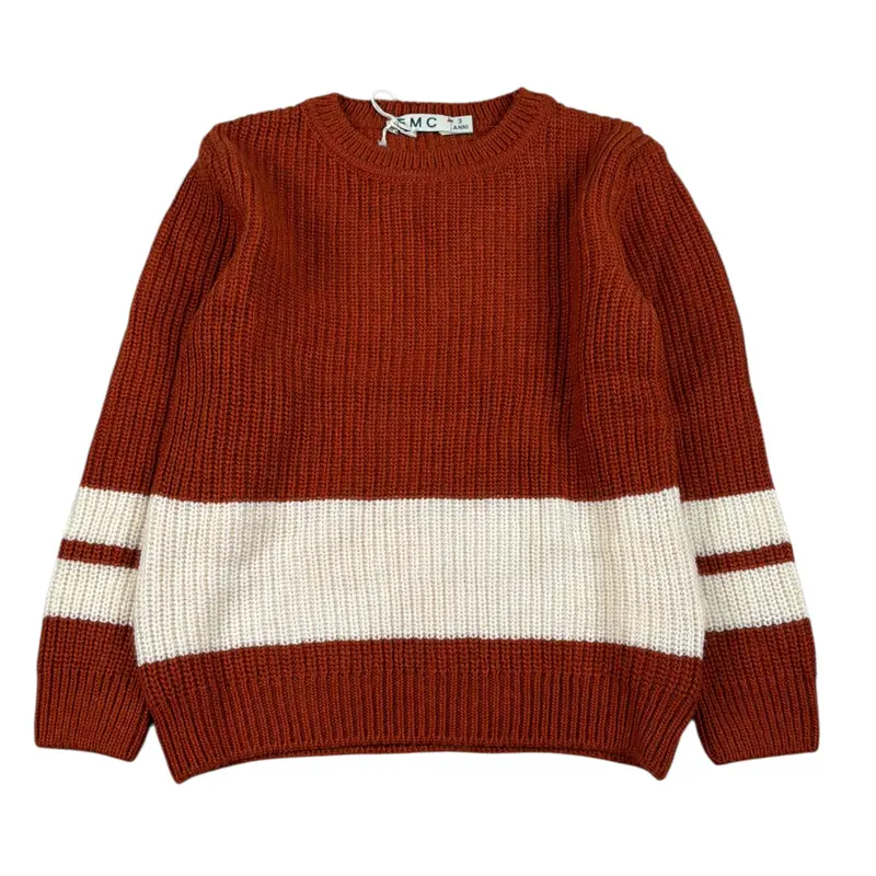 Emc Maglia tinta unita con Fantasia Arancione per Bambino