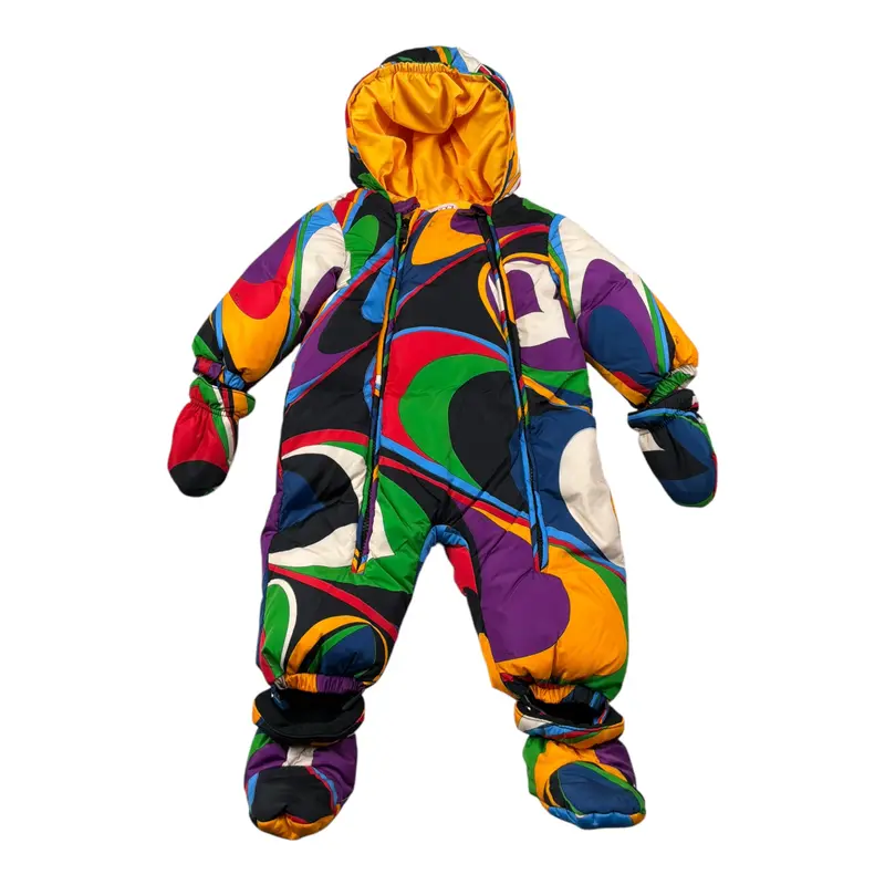 Emilio Pucci Eskimo Multicolor con Cappuccio Multicolor per Neonata