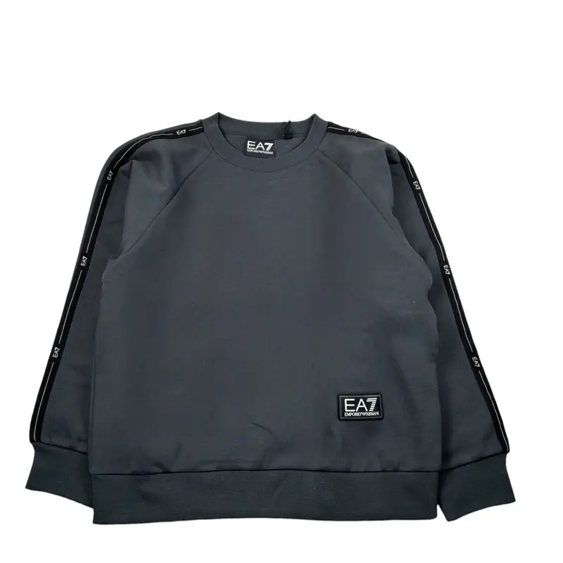 Emporio Armani Felpa Chiusa Girocollo tinta unita Grigio per Bambino