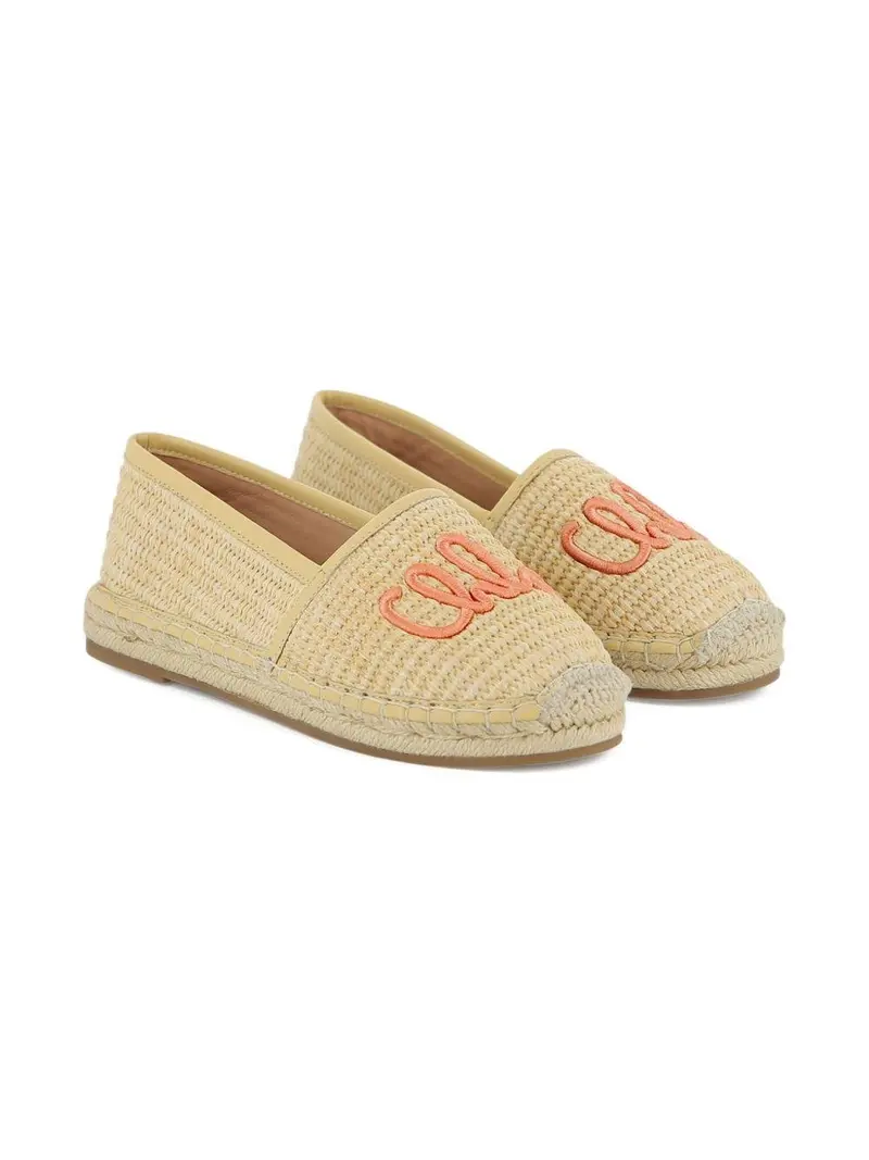 Espadrillas per bambina Chloé Kids con logo