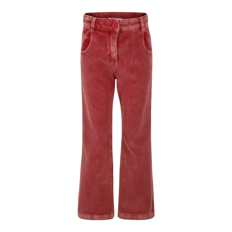 Etro Pantalone Modello A Zampa tinta unita Rosso per Bambina