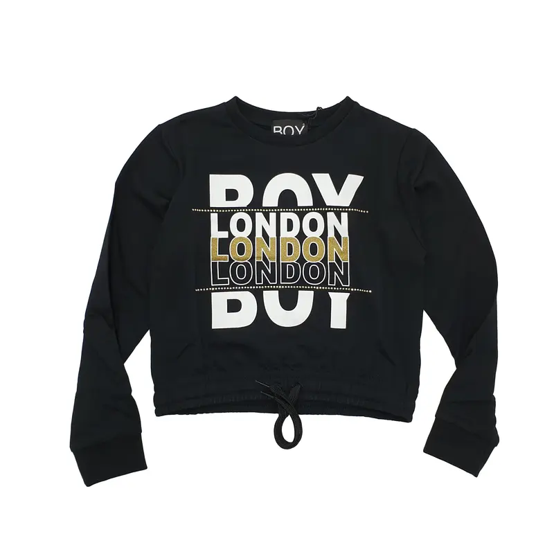 Felpa bambina Boy London con laccetto stile puffy