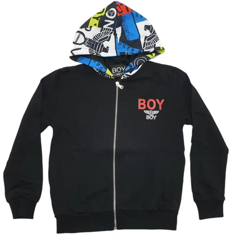 Felpa bambino con cappuccio multi color