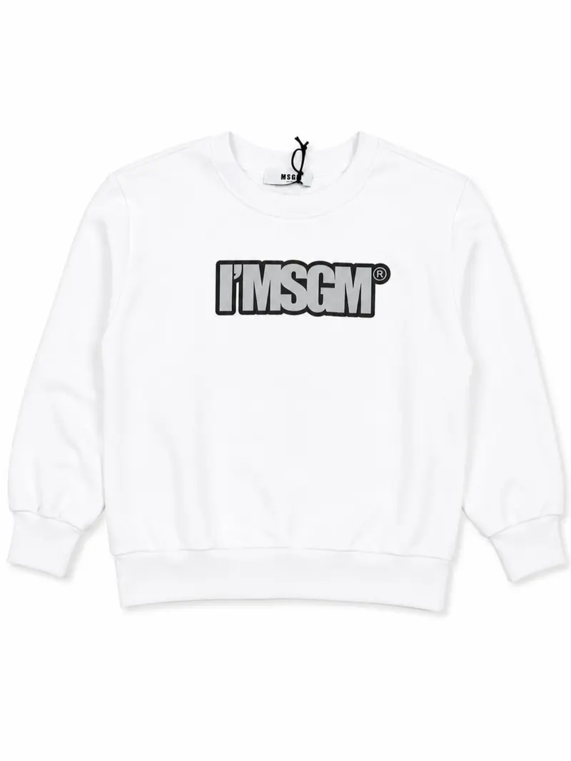 Felpa bianca unisex MSGM