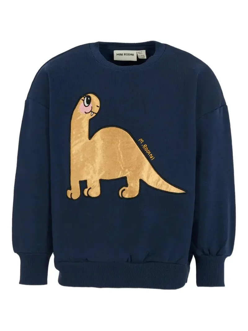 FELPA BLU CON STAMPA DINOSAURO MINI RODINI