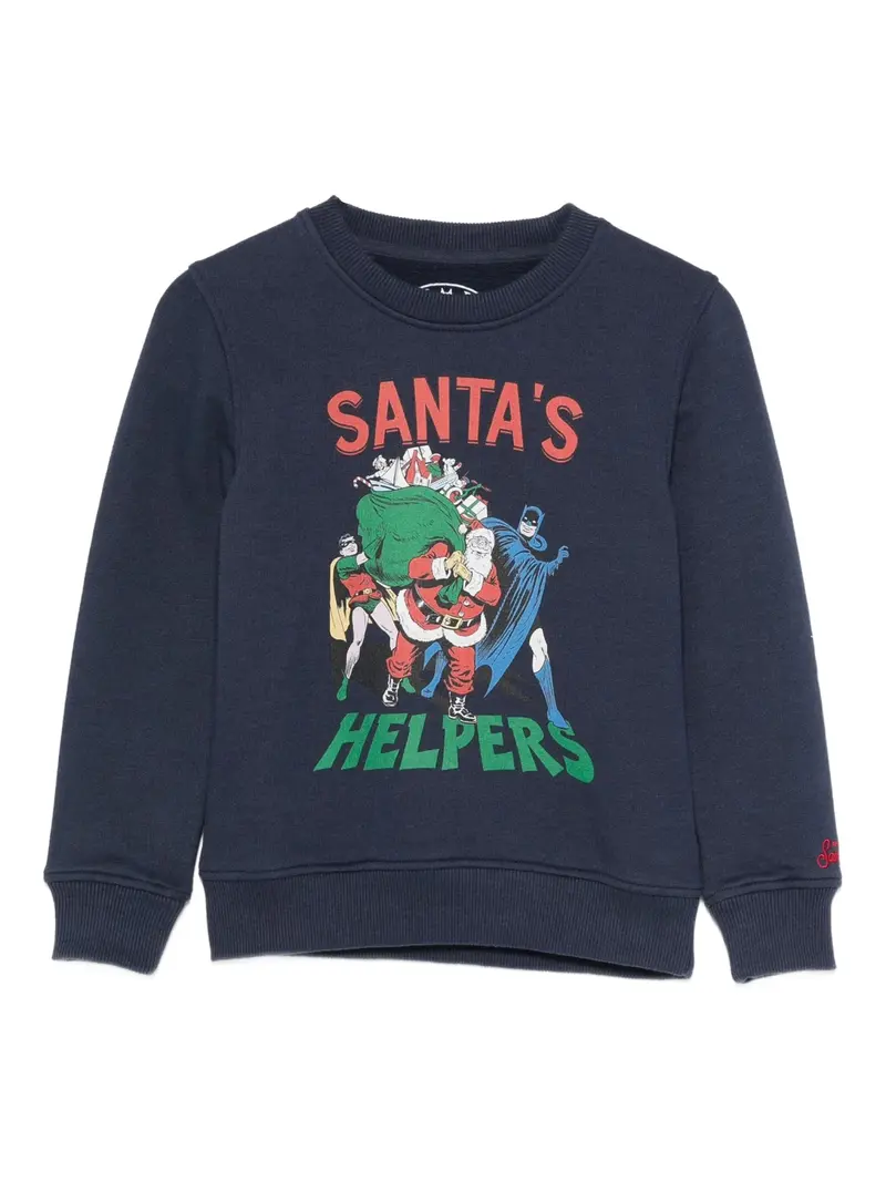 FELPA BLU SCURO CON STAMPA MARVEL MC2 SAINT BARTH