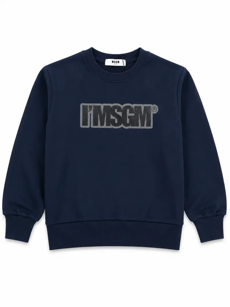 Felpa blu unisex MSGM