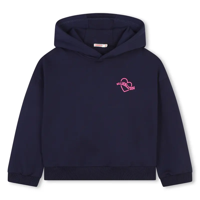 FELPA CON CAPPUCCIO BLU BILLIEBLUSH