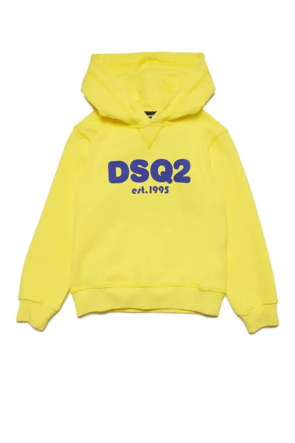 FELPA CON CAPPUCCIO E LOGO DSQ2