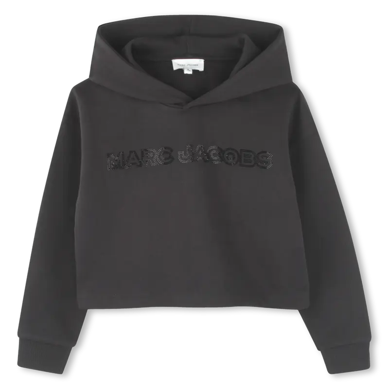 FELPA CON CAPPUCCIO NERA MARC JACOBS