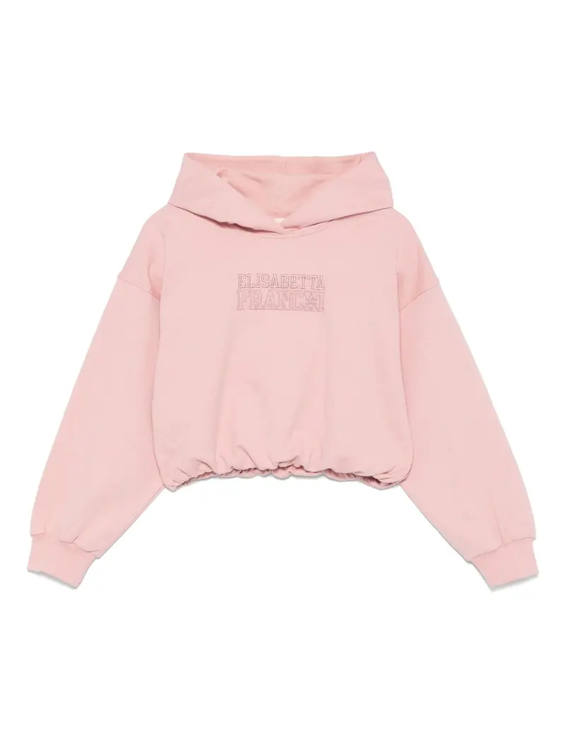 FELPA CON CAPPUCCIO ROSA ELISABETTA FRANCHI