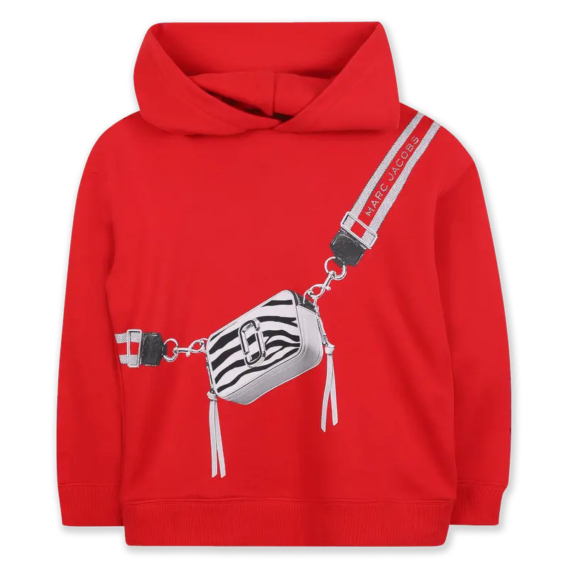 FELPA CON CAPPUCCIO ROSSA MARC JACOBS