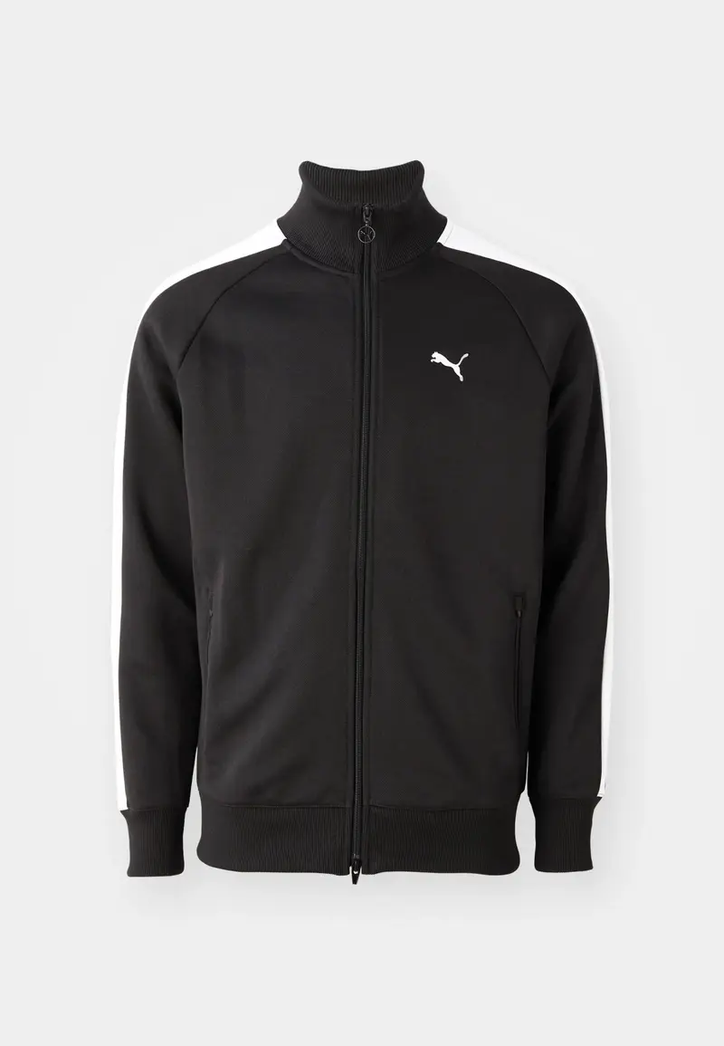 FELPA CON ZIP BIANCA-NERA PUMA