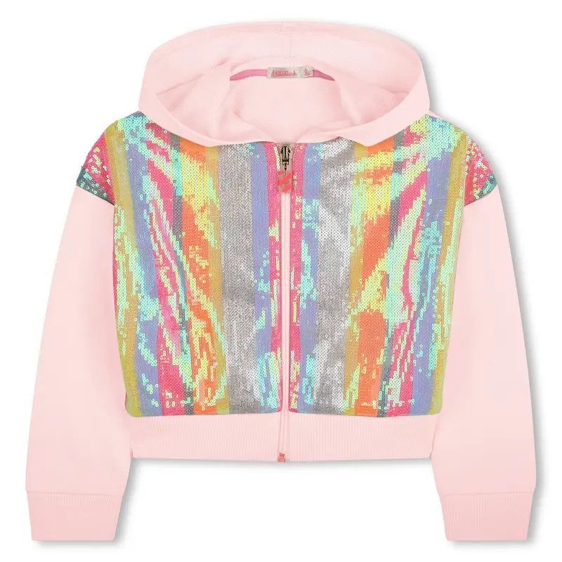 FELPA CON ZIP PAILLETTES MULTICOLOR BILLIEBLUSH