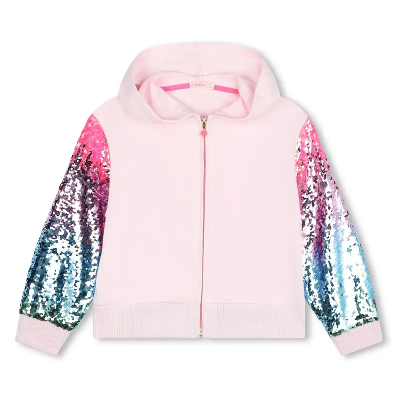 FELPA CON ZIP ROSA BILLIEBLUSH