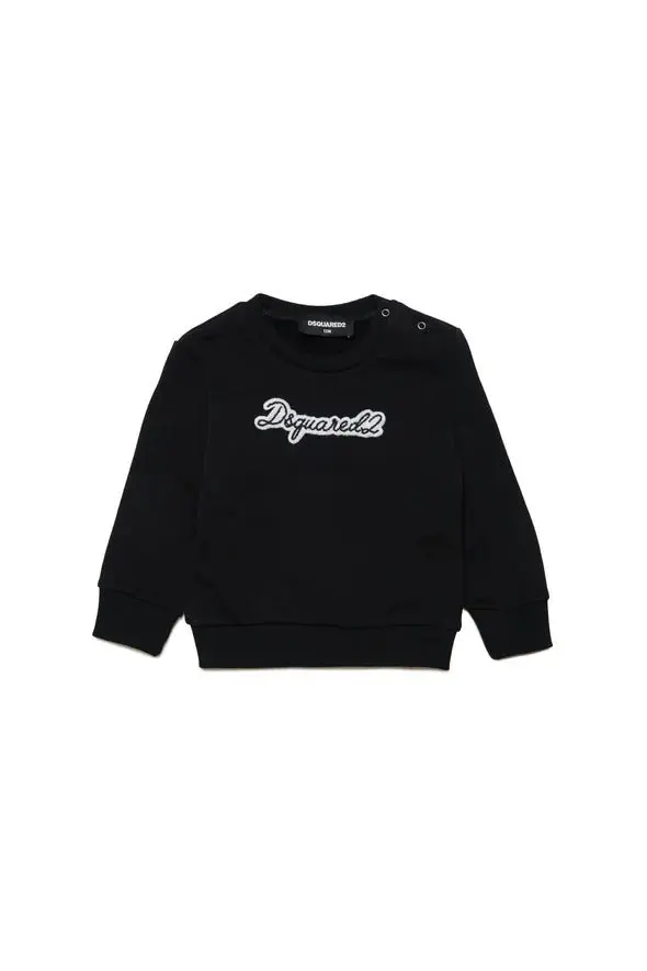 FELPA GIROCOLLO NERA DSQUARED2