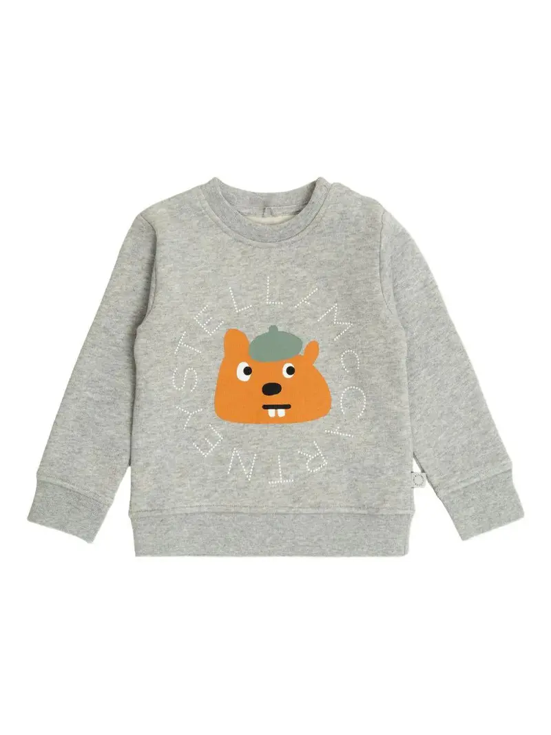 FELPA GRIGIA CON ORSO STELLA MCCARTNEY
