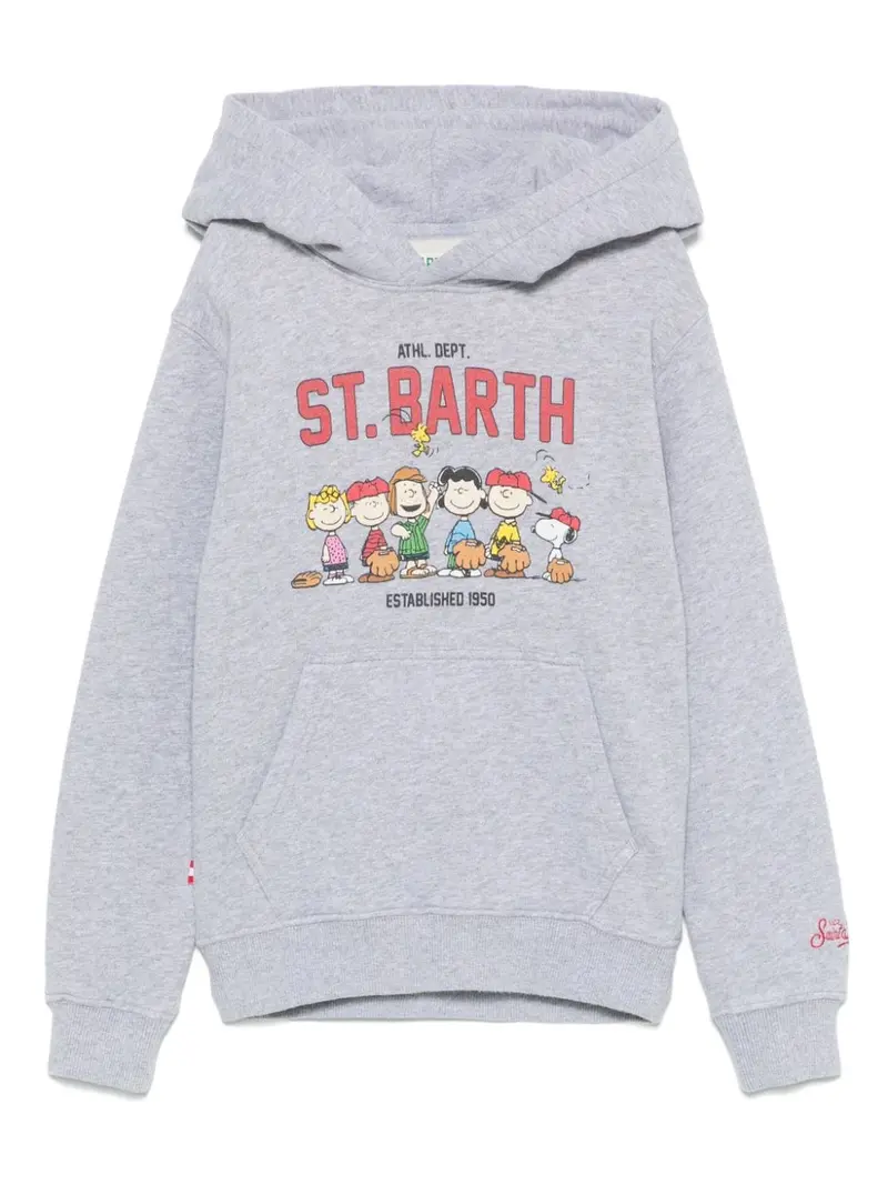 FELPA GRIGIA CON STAMPA  MC2 SAINT BARTH