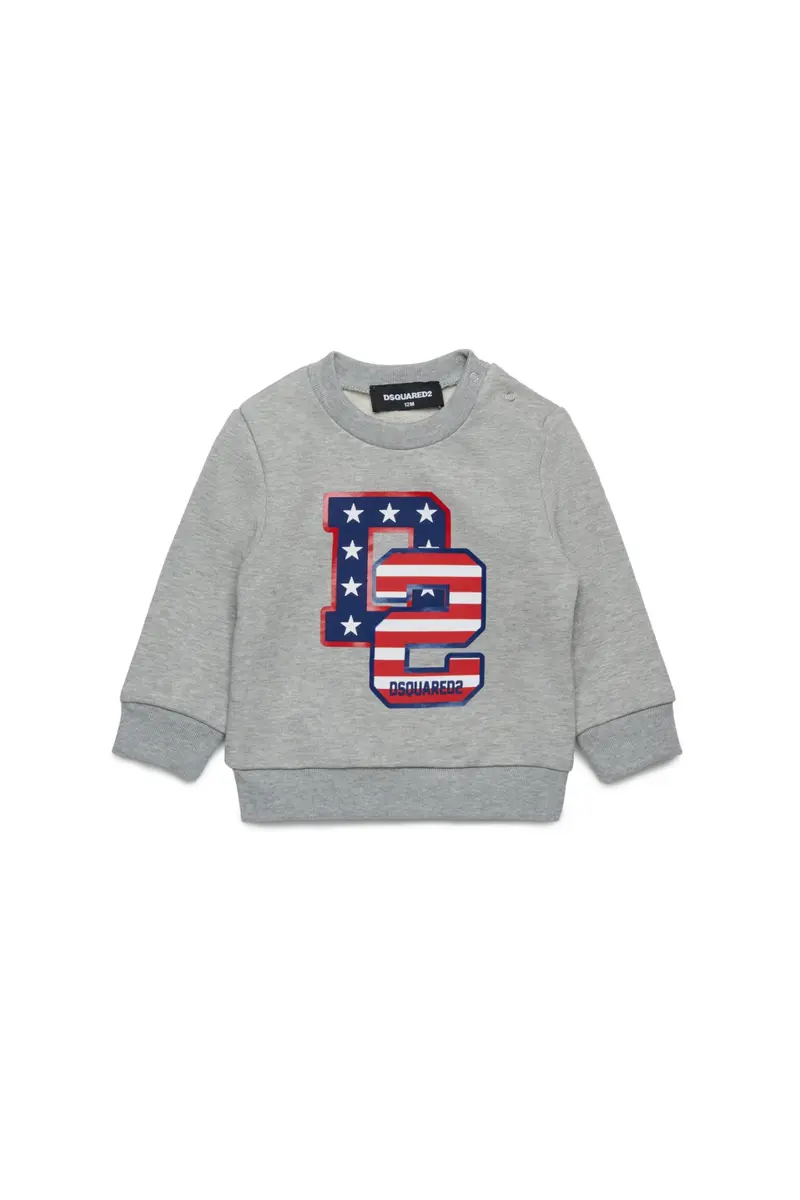 FELPA GRIGIA USA DSQUARED2