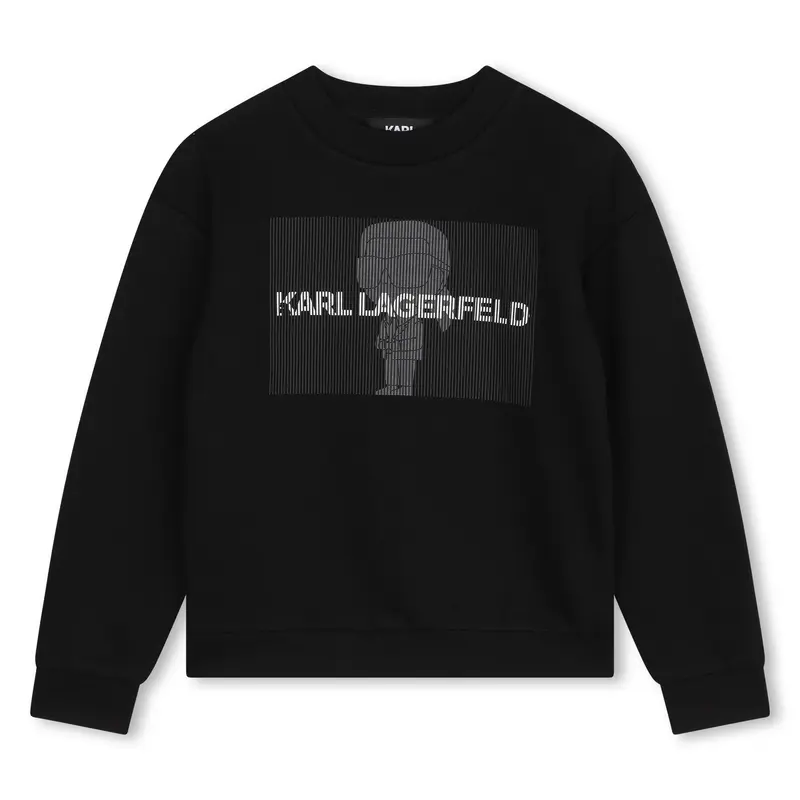 FELPA NERA KARL LAGERFELD