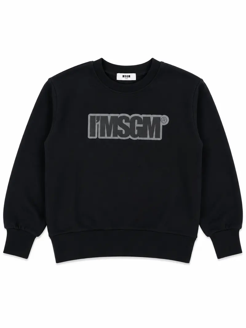 Felpa nera unisex MSGM