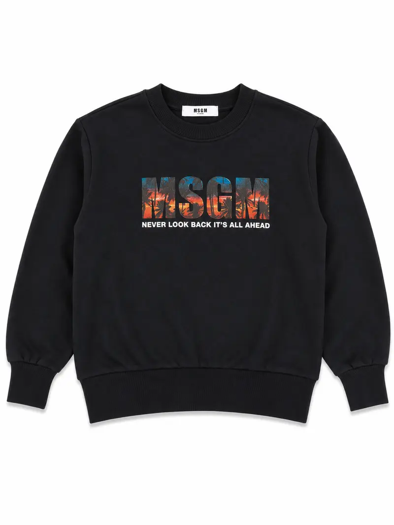 Felpa nera unisex MSGM