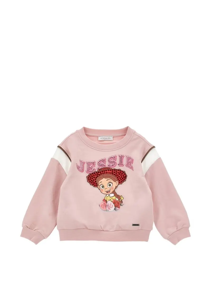 Felpa per bambina Monnalisa con stampa