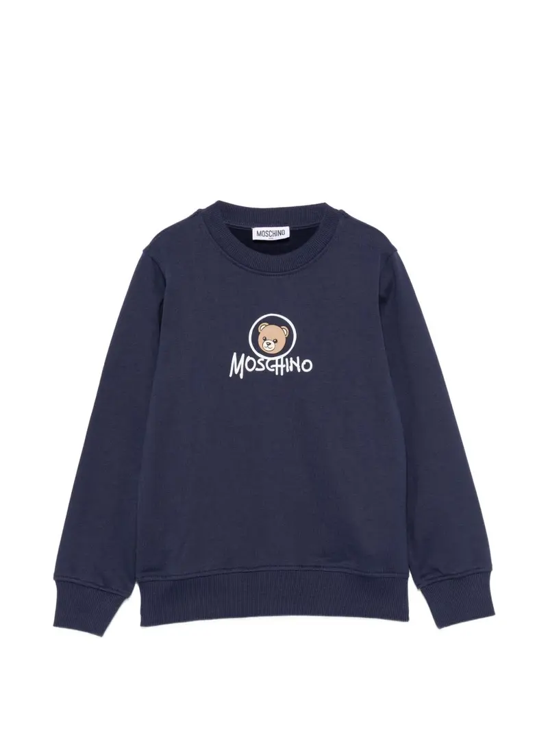 Felpa per bambino Moschino Kids con stampa