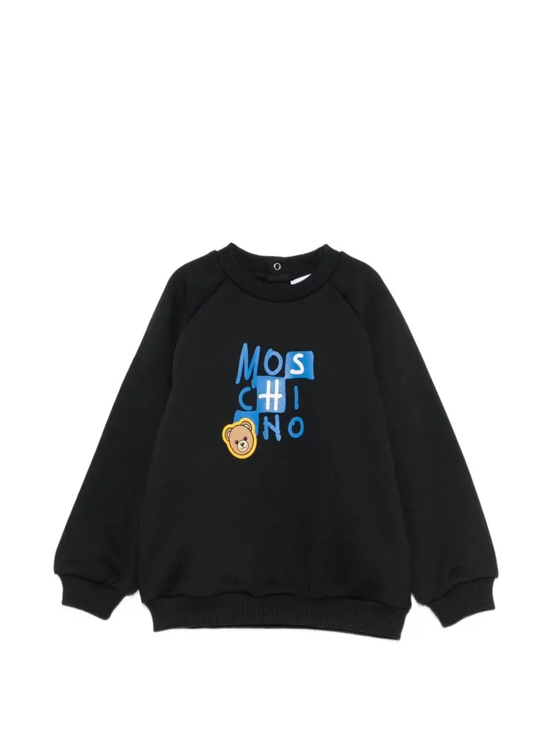 Felpa per neonato Moschino Kids con stampa