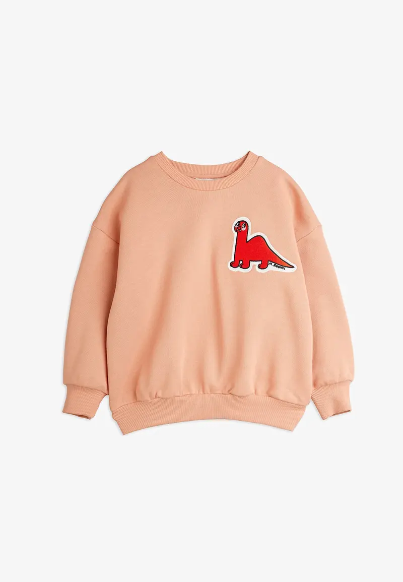 FELPA ROSA CON DINOSAURO ROSSO DI MINI RODINI