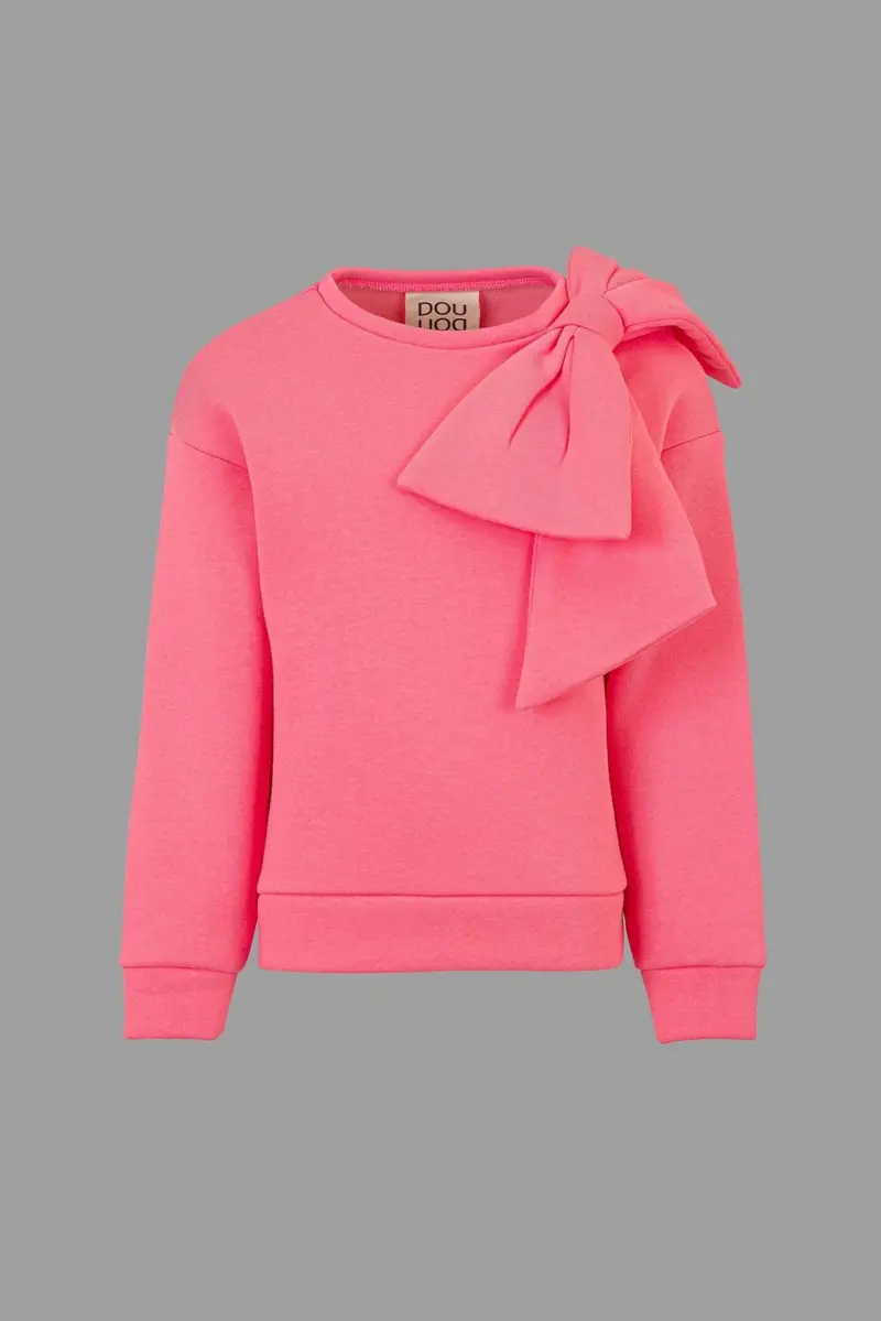 FELPA ROSA CON FIOCCO DOUUOD
