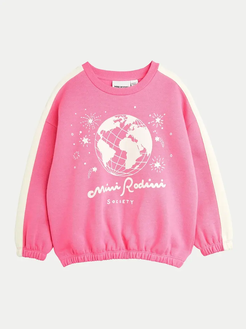 FELPA ROSA CON STAMPA MINI RODINI