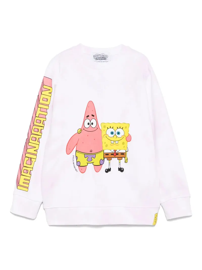 FELPA SFUMATA BIANCO-ROSA SPONGEBOB STELLA MCCARTNEY