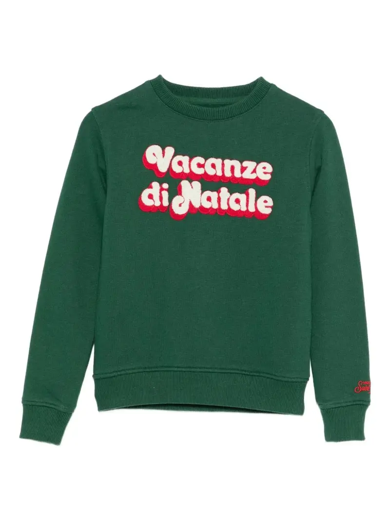 FELPA VERDE " VACANZE DI NATALE" MC2 SAINT BARTH