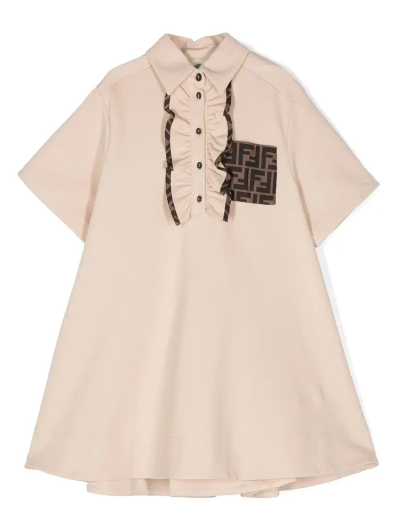 Fendi Kids abito a maniche corte