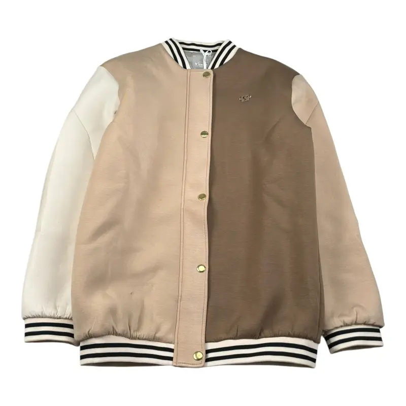 Freddy Giubbino Bicolore con Bottoni Beige per Bambina