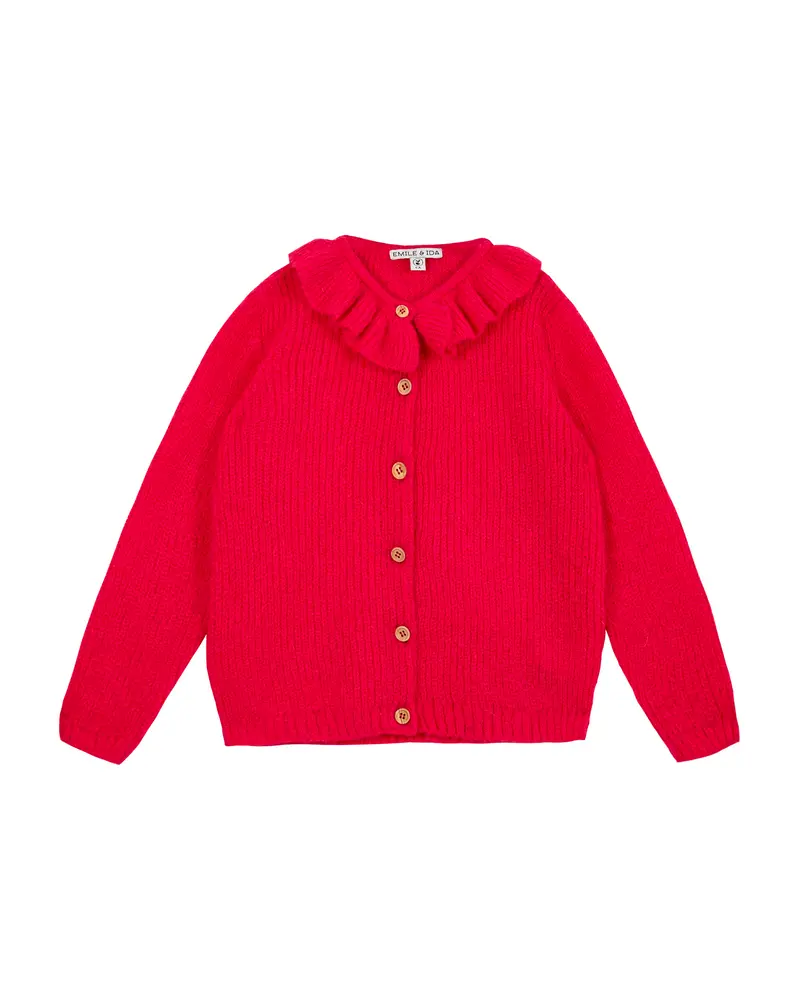 FUCHSIA ALPACA CARDIGAN
