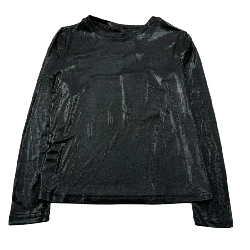 Fun & Fun Shirt Girocollo tinta unita Nero per Bambina
