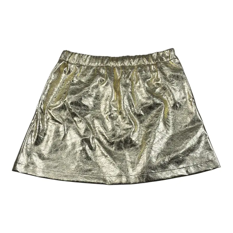 Gaelle Gonna tinta unita con Elastico In Vita Oro per Bambina