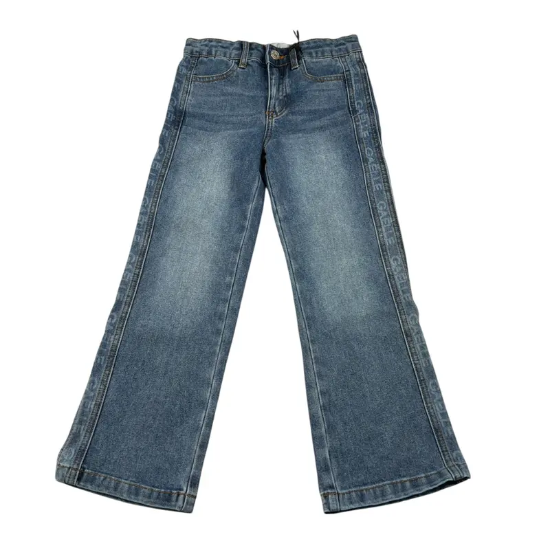 Gaelle Jeans tinta unita Modello Palazzo Azzurro per Bambina